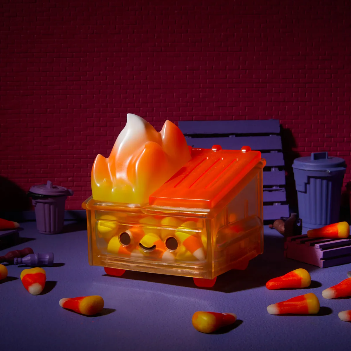 100% Soft - "Candy Corn Dumpster Fire" Vinyl Figure