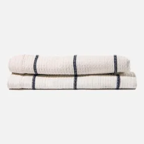 Addis Black White Bath Towels Set 2