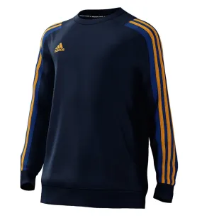 adidas Mi Team 18 Sweat Top - Youth - Collegiate Navy/Bold Blue/Collegiate Gold