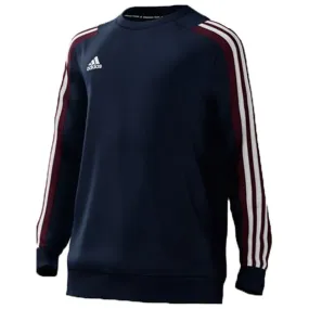 adidas Mi Team 18 Sweat Top - Youth - Collegiate Navy/Maroon/White