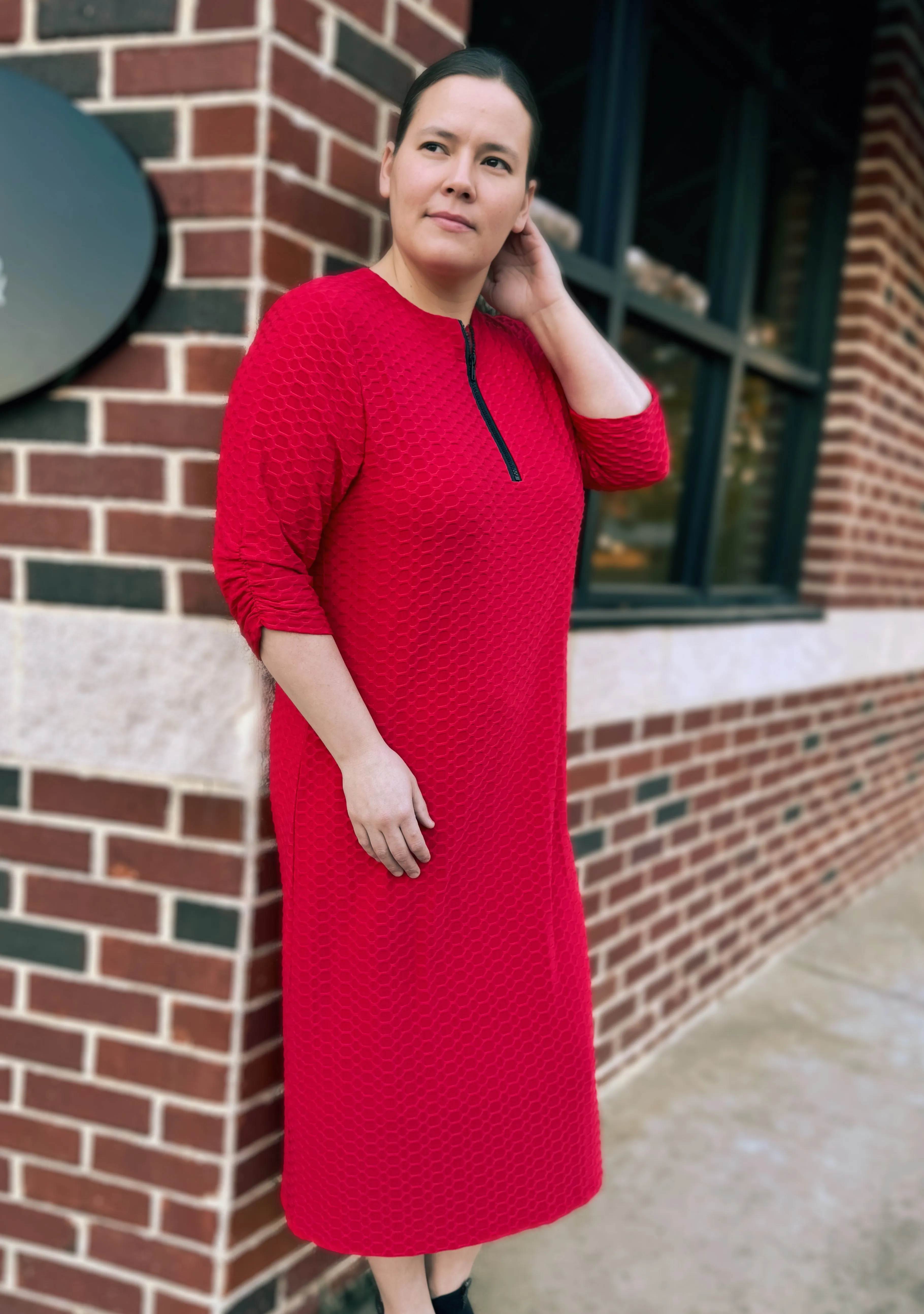 Ariel Waffle Knit Dress