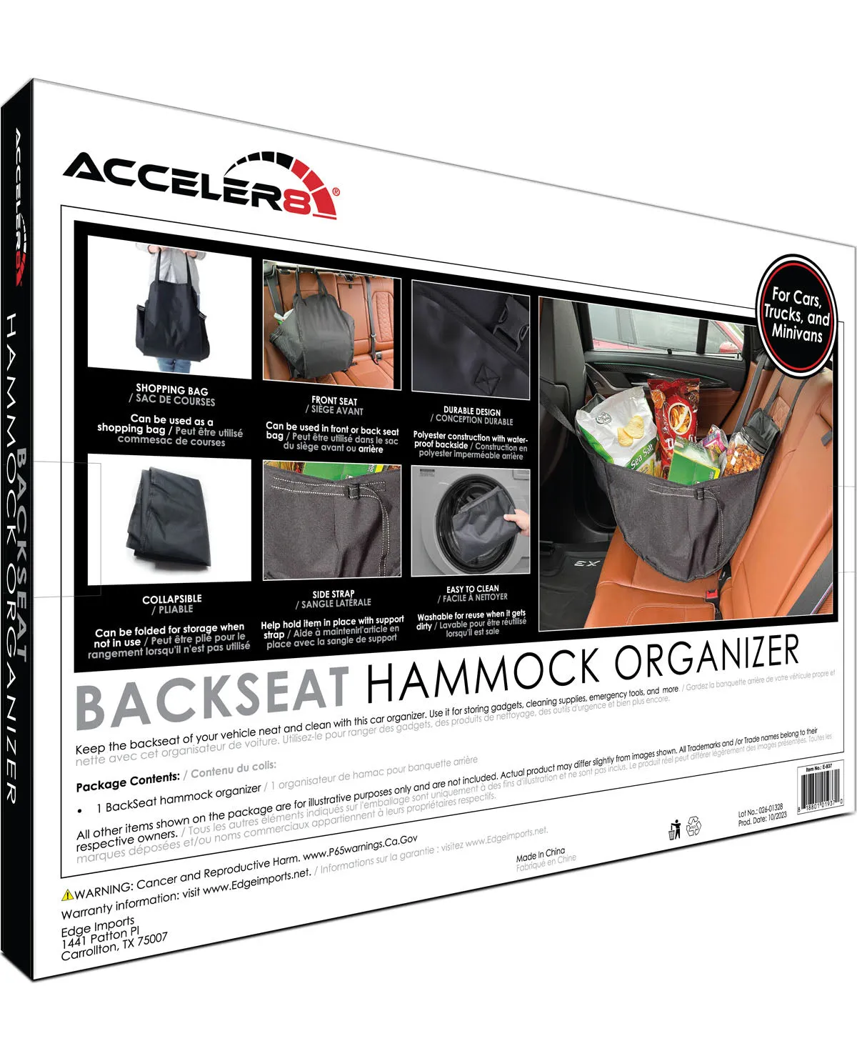 Backseat Hammock Organizer