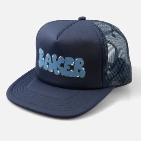 Baker Bubble Mesh Trucker Cap - Navy