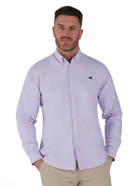 Classic Long Sleeve Oxford Shirt - Purple