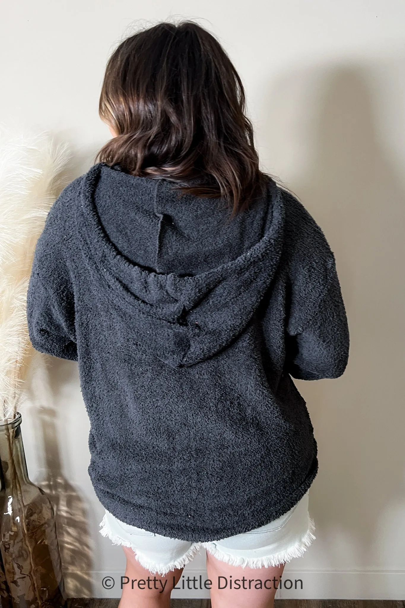 Cozy Does It Hoodie in Charcoal