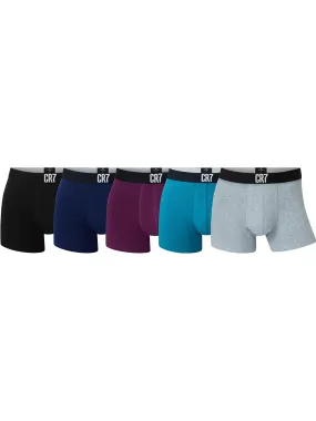 CR7 Men's Trunk 5-Pack in Travel Zip Bag