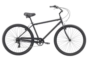 Firmstrong 29" Black Rock 7 Speed, Matte Black - Men's Beach Cruiser Bike w/ Heavy Duty Wheel