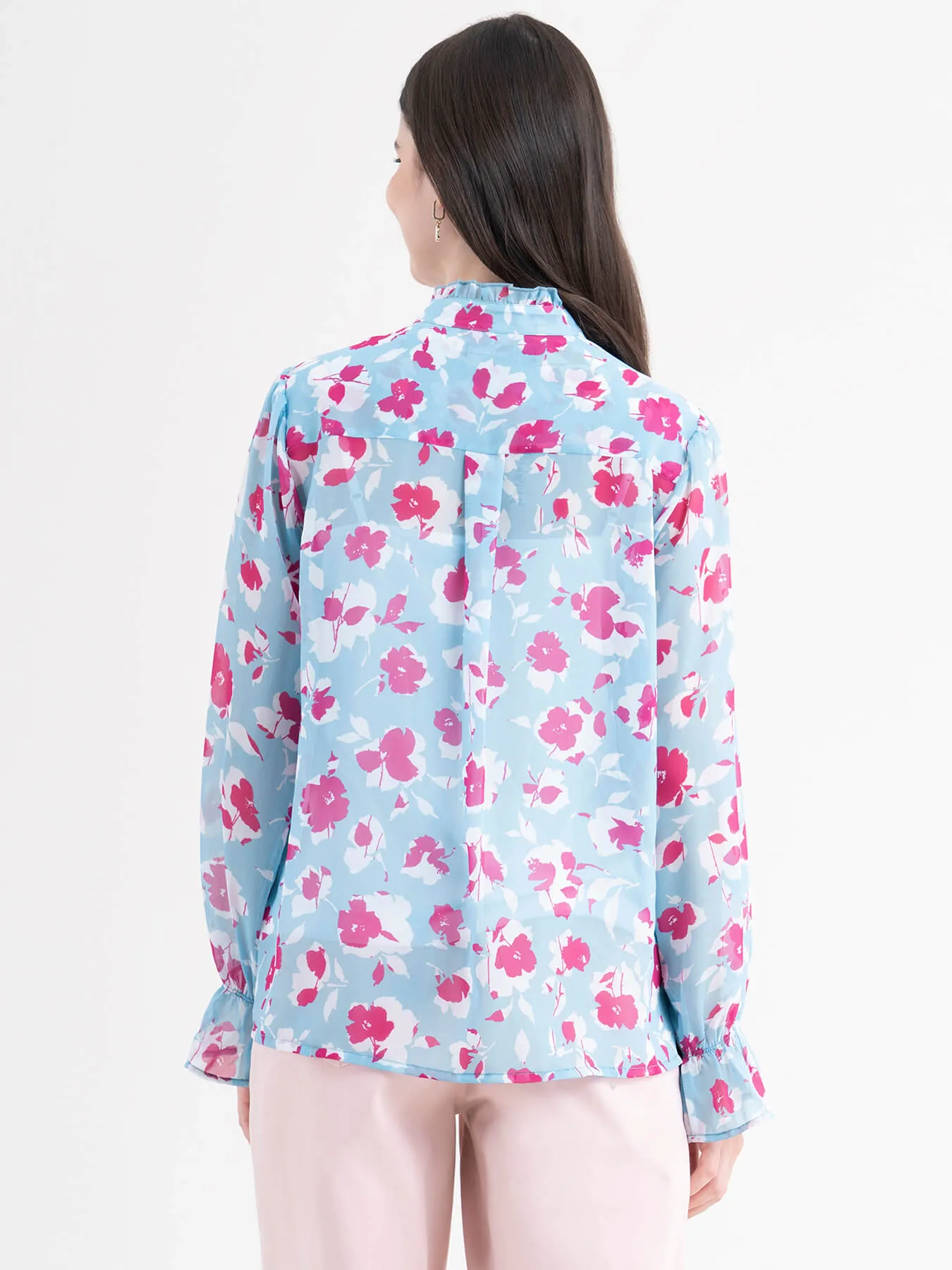 Floral Shirt - Blue