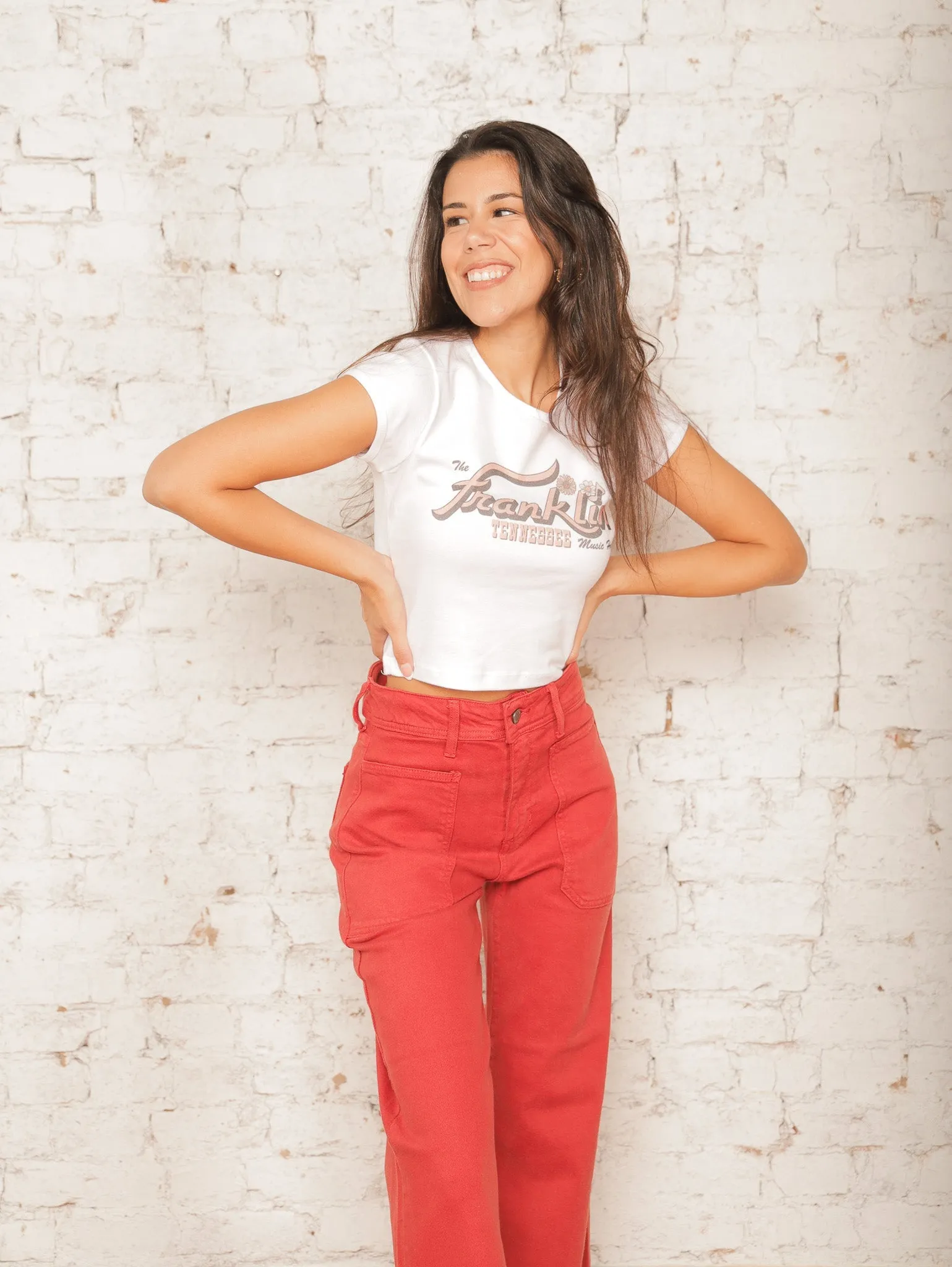 Franklin Country Music Crop Top