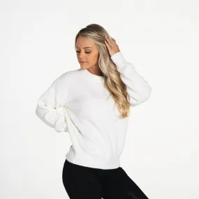 Ivory Snowy Nights Oversized Sweater