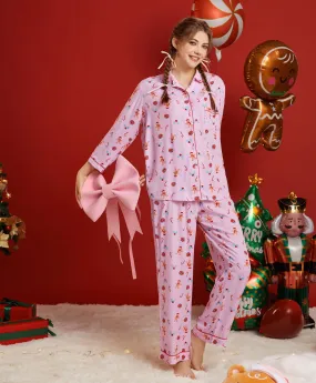 Let it Snow Woven Pajama Set