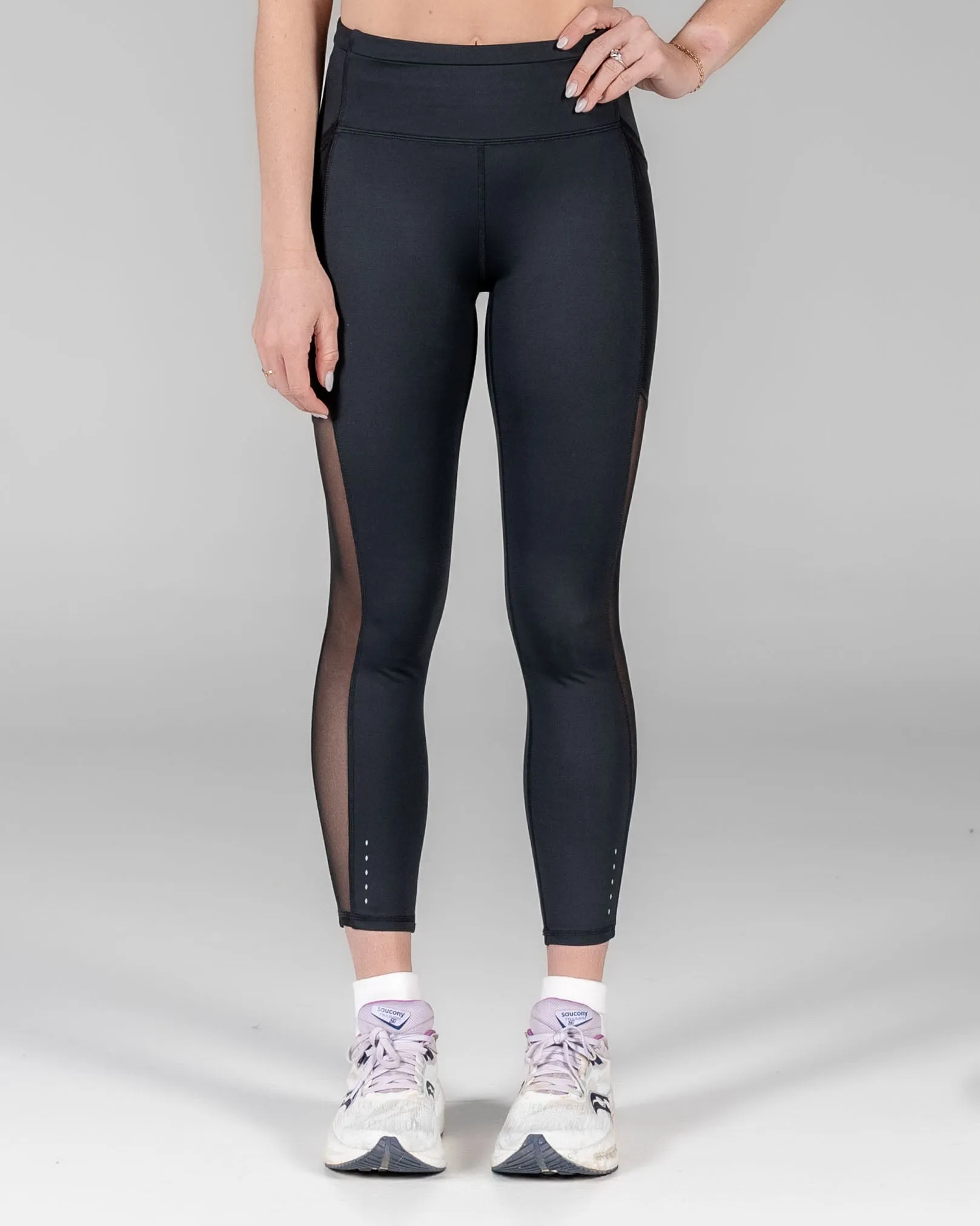 Lux Ultra Mesh 7/8 Leggings - Black