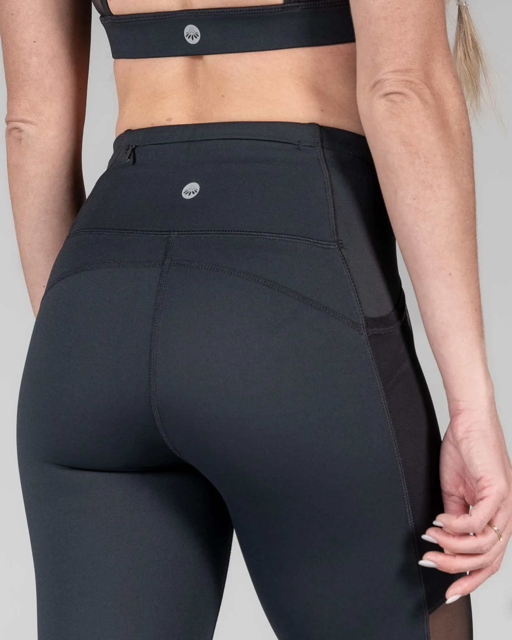 Lux Ultra Mesh 7/8 Leggings - Black