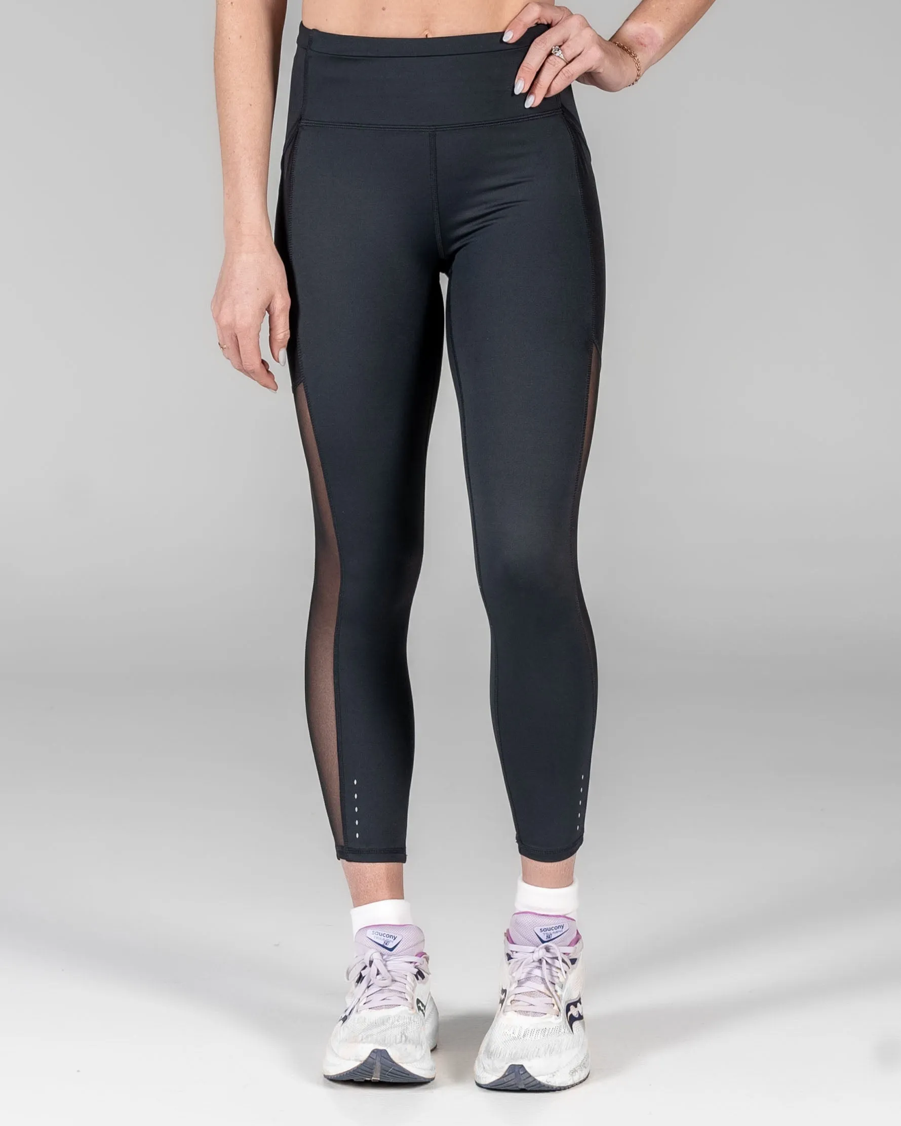 Lux Ultra Mesh 7/8 Leggings - Black