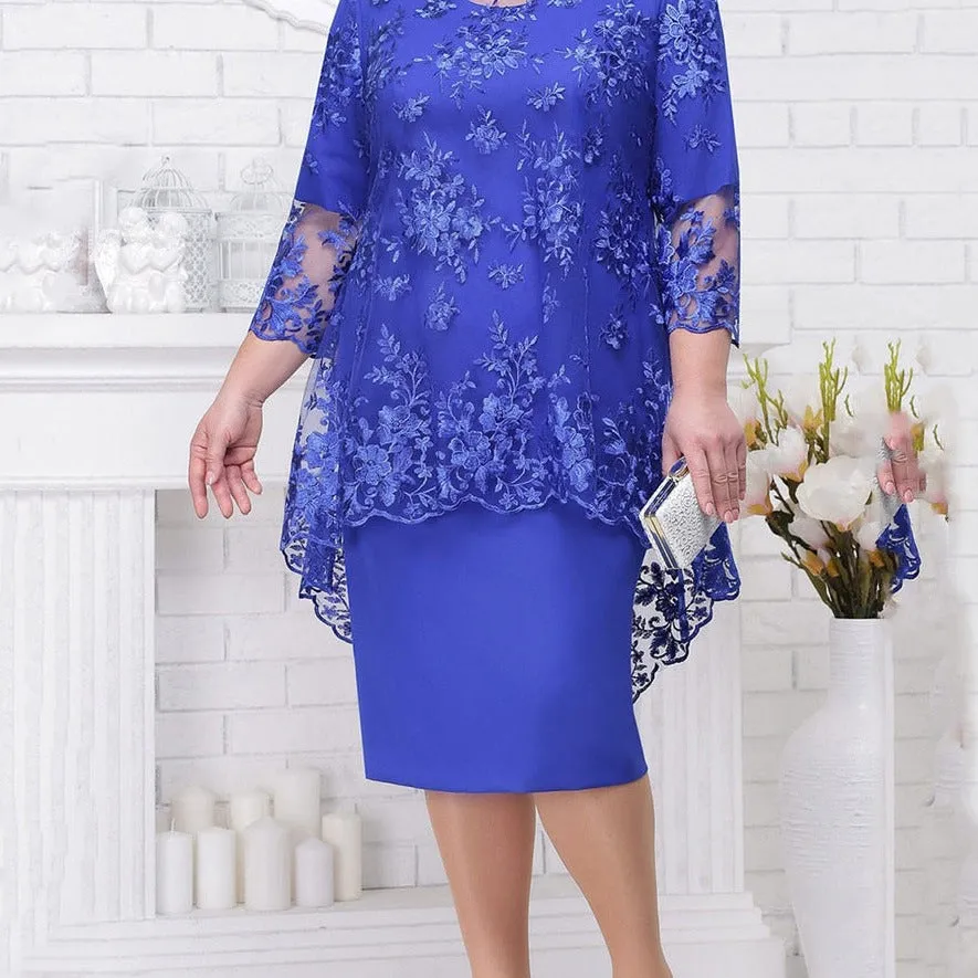 Madre New Lace Mother Of The Bride Dresses Modest Royal Navy Blue Burgundy Wedding Party Dresses Vestido Marsala Madrinha