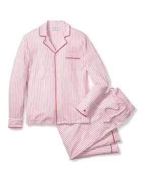 Men's Pima Pajama Set | Antique Red Ticking