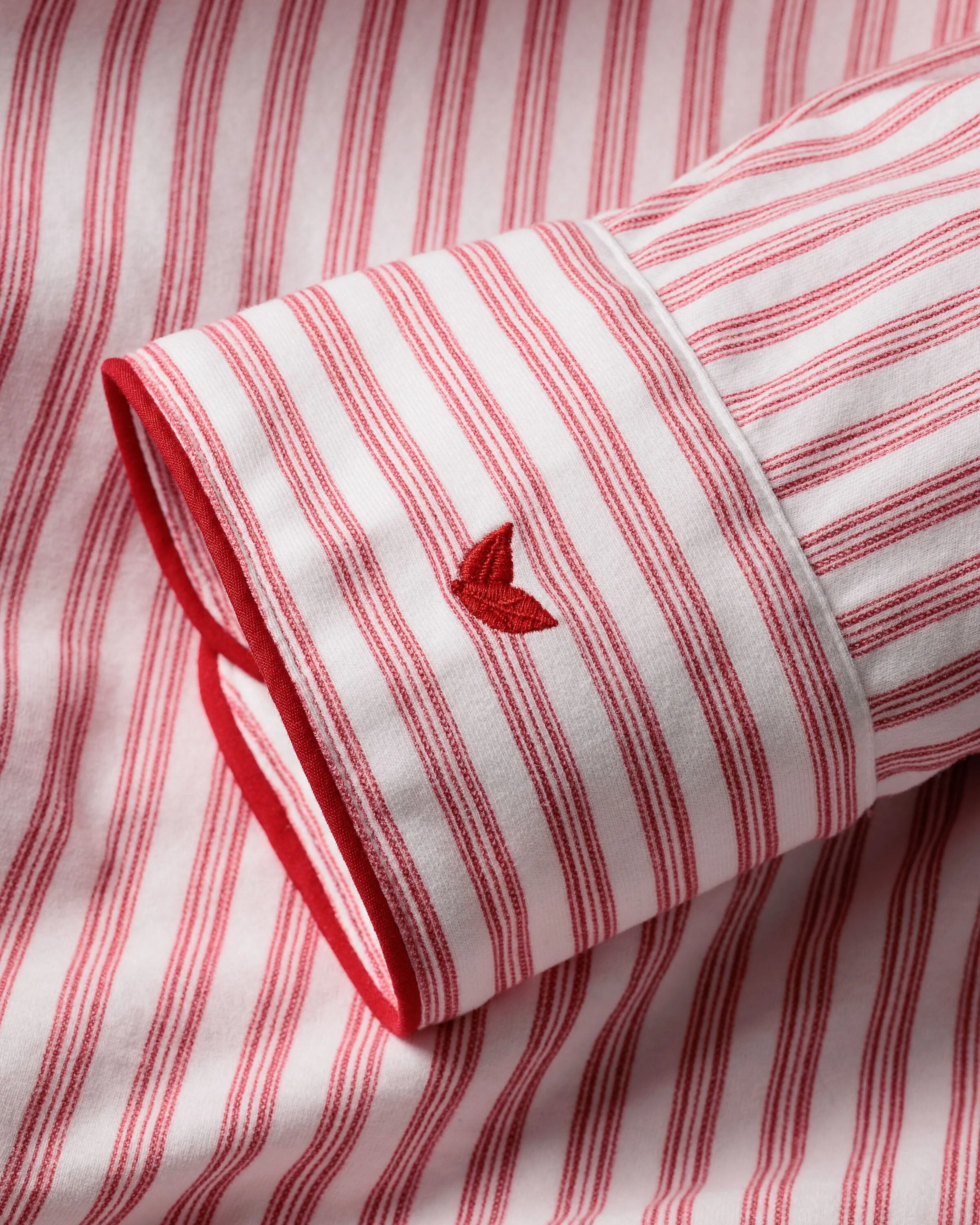 Men's Pima Pajama Set | Antique Red Ticking