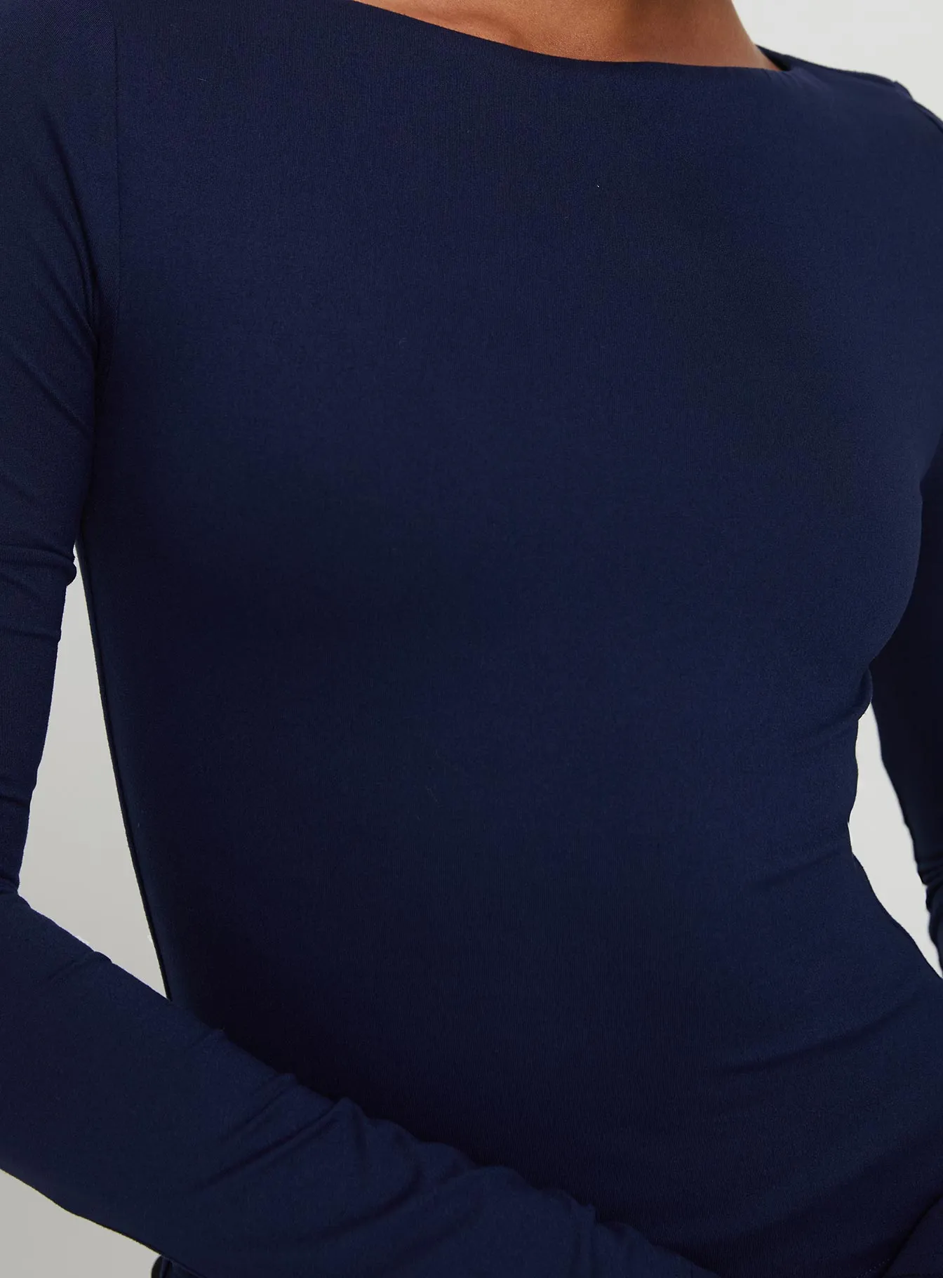 Nikoli Long Sleeve Top Navy