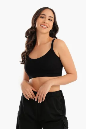 Plunge Neck Crop Top