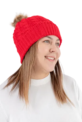 Red - Cozy Lined Hat