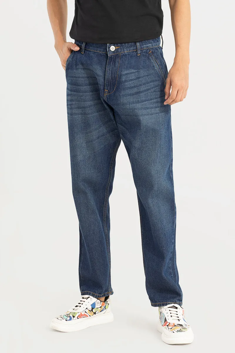 Zappy Blue Basic Baggy Jeans