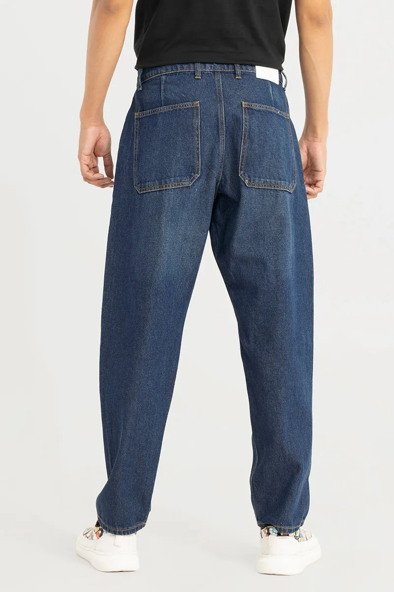 Zappy Blue Basic Baggy Jeans